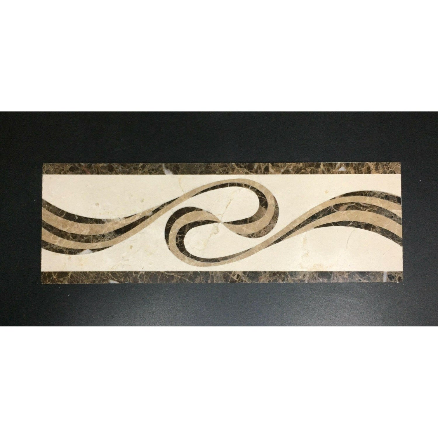 Aroma 4x12 Marble Waterjet Border - Polished Aroma 4x12 Marble Waterjet Border - Polished - American Tile Depot