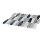 Arrow Beach Elongated Hexagon Glass Mosaic Tile Arrow Beach Elongated Hexagon Glass Mosaic Tile - American Tile Depot