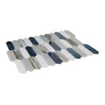 Arrow Beach Elongated Hexagon Glass Mosaic Tile Arrow Beach Elongated Hexagon Glass Mosaic Tile - American Tile Depot