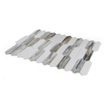 Arrow Dawn Elongated Hexagon Glass Mosaic Tile Arrow Dawn Elongated Hexagon Glass Mosaic Tile - American Tile Depot