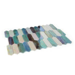 Arrow Sky Elongated Hexagon Glass Mosaic Tile Arrow Sky Elongated Hexagon Glass Mosaic Tile - American Tile Depot
