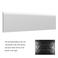 3x12 Black Matte Bullnose