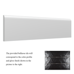 3x12 Crafta Black Matte Solid Color Ceramic Bullnose Tile 3x12 Crafta Black Matte Solid Color Ceramic Bullnose Tile - American Tile Depot