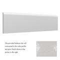 3x12 Gray Glossy Bullnose