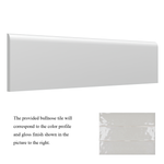 3x12 Crafta Gray Glossy Solid Color Ceramic Bullnose Tile 3x12 Crafta Gray Glossy Solid Color Ceramic Bullnose Tile - American Tile Depot