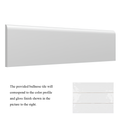 3x12 White Glossy Bullnose