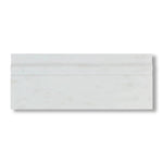 Oriental White / Asian Statuary Marble Polished Baseboard Trim Molding - American Tile Depot