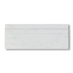 Oriental White / Asian Statuary Marble Polished Baseboard Trim Molding - American Tile Depot