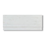Oriental White / Asian Statuary Marble Polished Baseboard Trim Molding - American Tile Depot