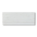 Oriental White / Asian Statuary Marble Polished Baseboard Trim Molding - American Tile Depot