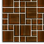Atlas Brown Square Glass Mosaic Wall Tile Atlas Brown Square Glass Mosaic Wall Tile - American Tile Depot