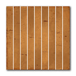 8x8 Ambra Gialla Baguette Glossy Ceramic Wall Tile - American Tile Depot