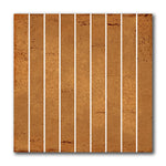 8x8 Ambra Gialla Baguette Glossy Ceramic Wall Tile - American Tile Depot
