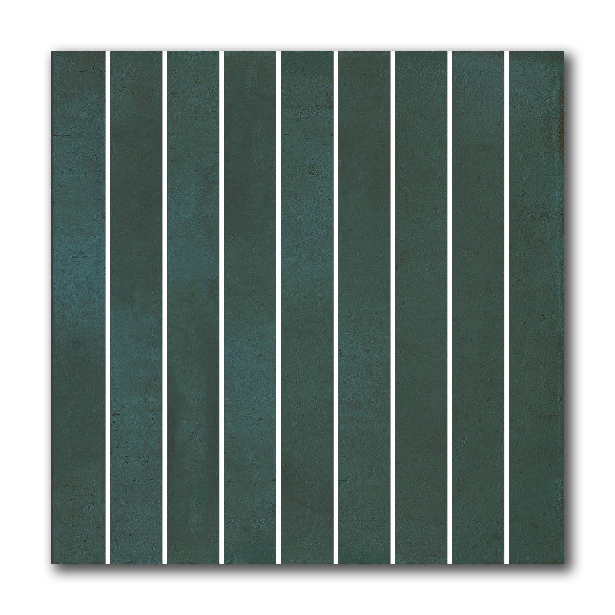 8x8 Giada Verde Baguette Glossy Ceramic Wall Tile - American Tile Depot