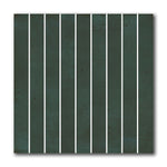 8x8 Giada Verde Baguette Glossy Ceramic Wall Tile - American Tile Depot