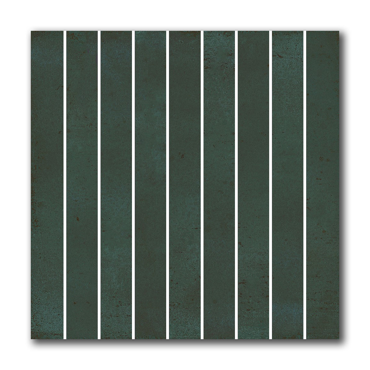 8x8 Giada Verde Baguette Glossy Ceramic Wall Tile - American Tile Depot