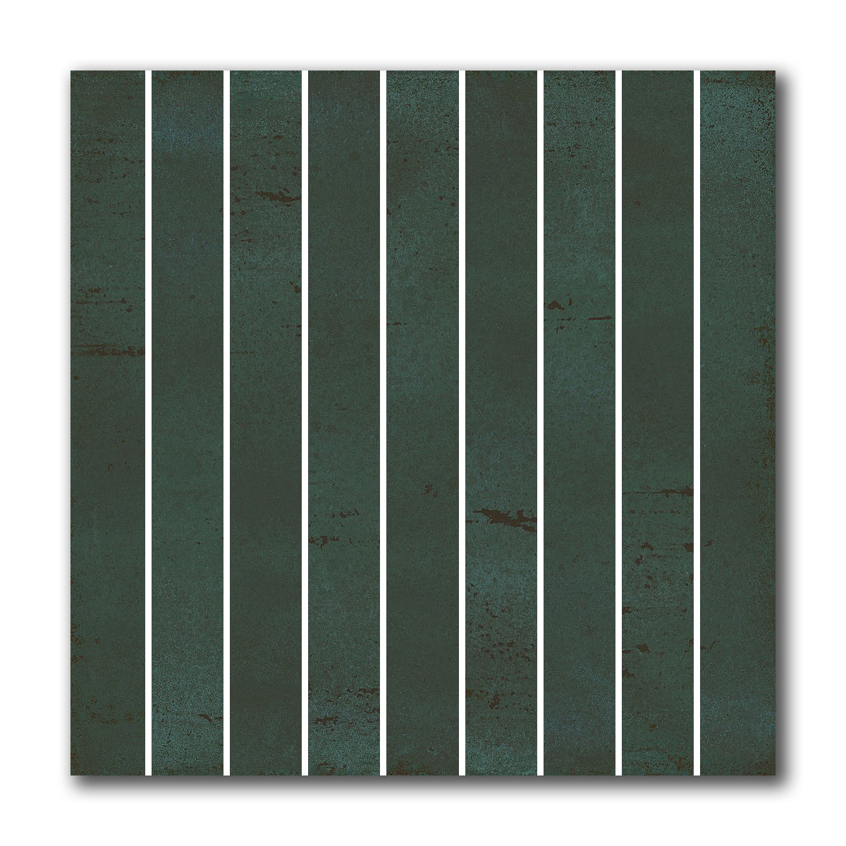 8x8 Giada Verde Baguette Glossy Ceramic Wall Tile - American Tile Depot