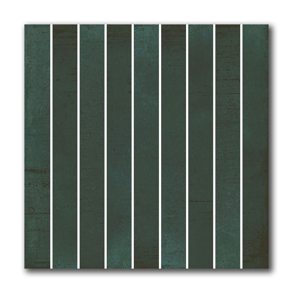 8x8 Giada Verde Baguette Glossy Ceramic Wall Tile - American Tile Depot