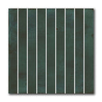 8x8 Giada Verde Baguette Glossy Ceramic Wall Tile - American Tile Depot