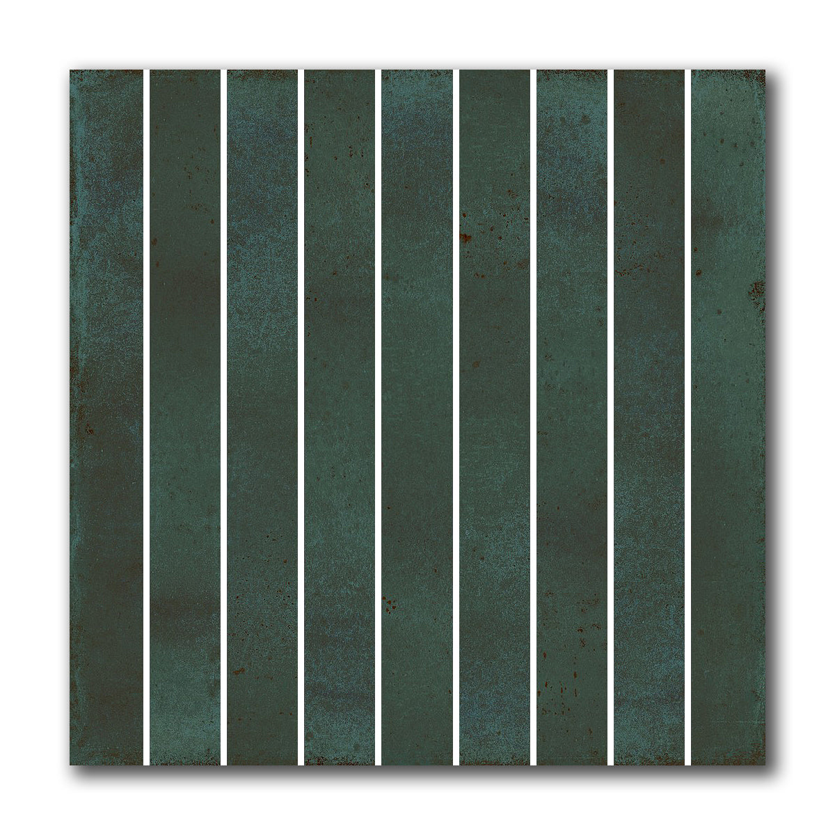 8x8 Giada Verde Baguette Glossy Ceramic Wall Tile - American Tile Depot