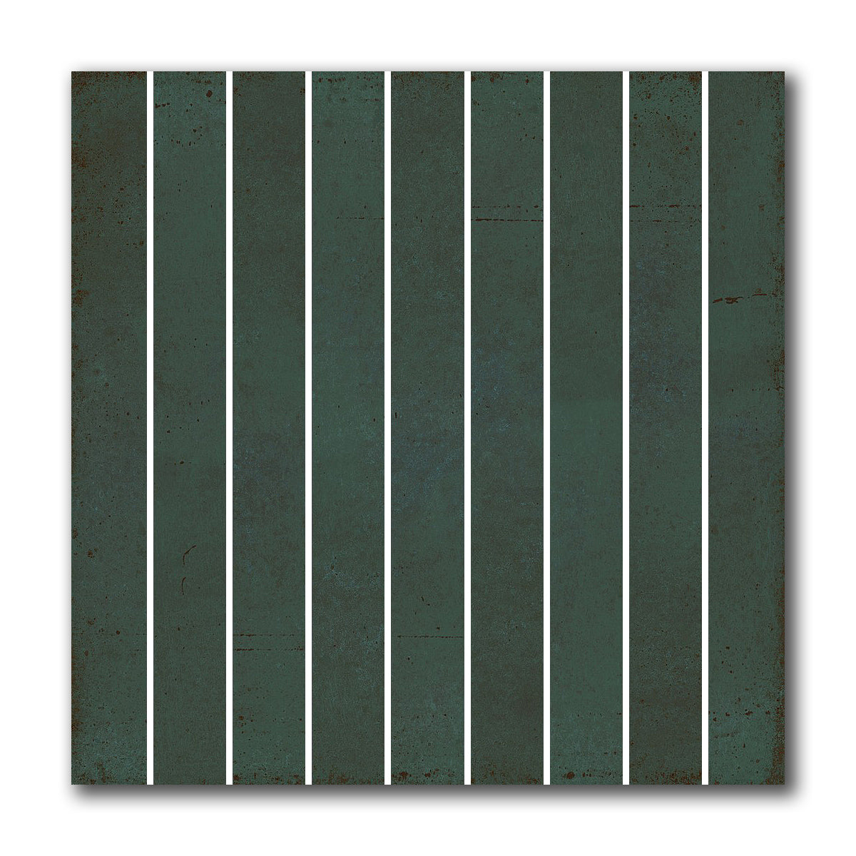 8x8 Giada Verde Baguette Glossy Ceramic Wall Tile - American Tile Depot