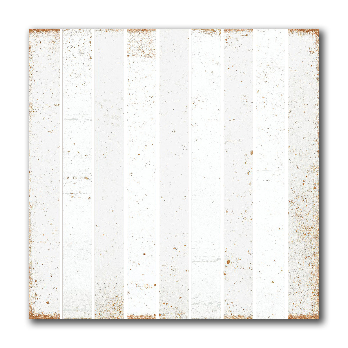 8x8 Perla Bianca Baguette Glossy Ceramic Wall Tile - American Tile Depot