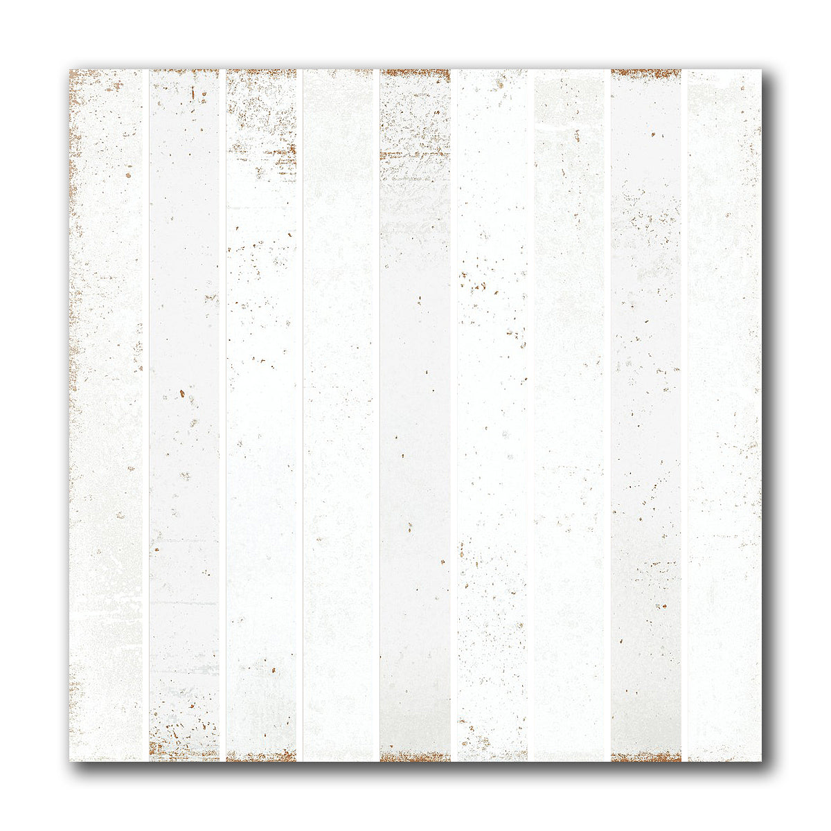 8x8 Perla Bianca Baguette Glossy Ceramic Wall Tile - American Tile Depot