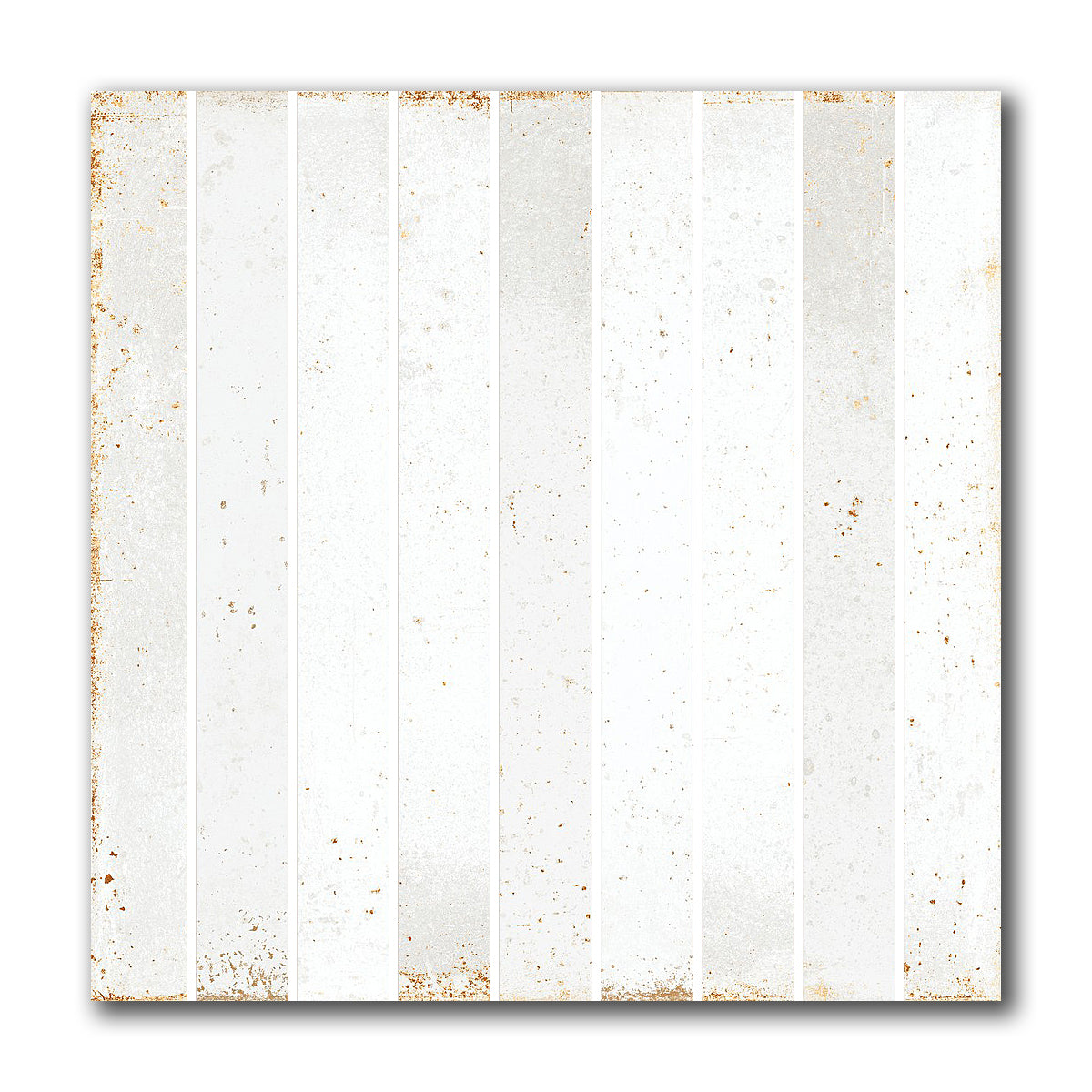 8x8 Perla Bianca Baguette Glossy Ceramic Wall Tile - American Tile Depot
