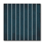 8x8 Zaffiro Blu Baguette Glossy Ceramic Wall Tile - American Tile Depot