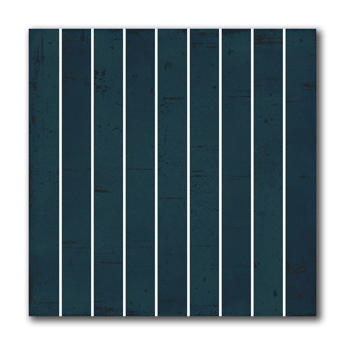 8x8 Zaffiro Blu Baguette Glossy Ceramic Wall Tile - American Tile Depot