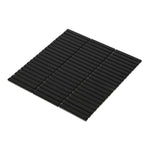 Band Black Matte Linear Porcelain Mosaic Tile Band Black Matte Linear Porcelain Mosaic Tile - American Tile Depot