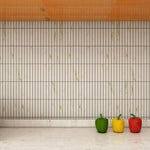 Band Calacatta Matte Linear Porcelain Mosaic Tile Band Calacatta Matte Linear Porcelain Mosaic Tile - American Tile Depot
