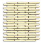 Band Ivory Spike Linear Porcelain Mosaic Tile Band Ivory Spike Linear Porcelain Mosaic Tile - American Tile Depot