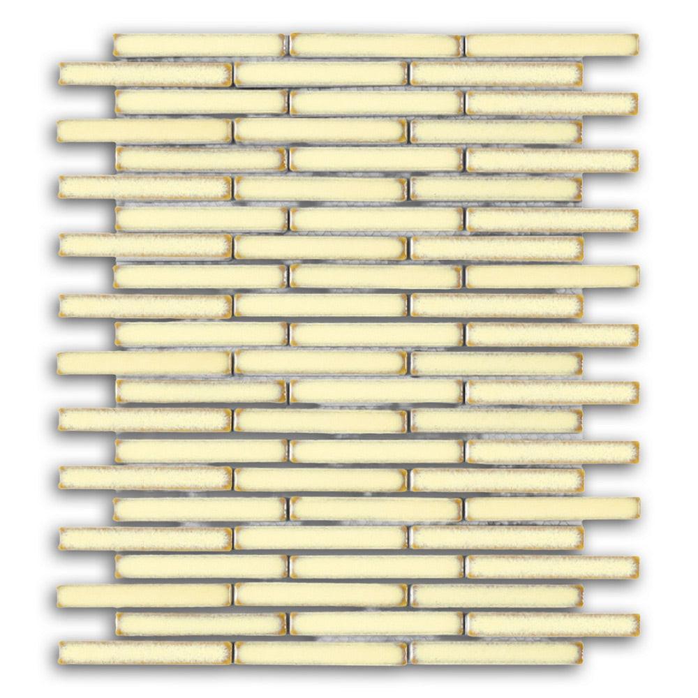 Band Ivory Spike Linear Porcelain Mosaic Tile Band Ivory Spike Linear Porcelain Mosaic Tile - American Tile Depot