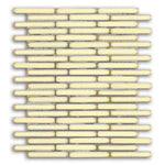 Band Ivory Spike Linear Porcelain Mosaic Tile Band Ivory Spike Linear Porcelain Mosaic Tile - American Tile Depot