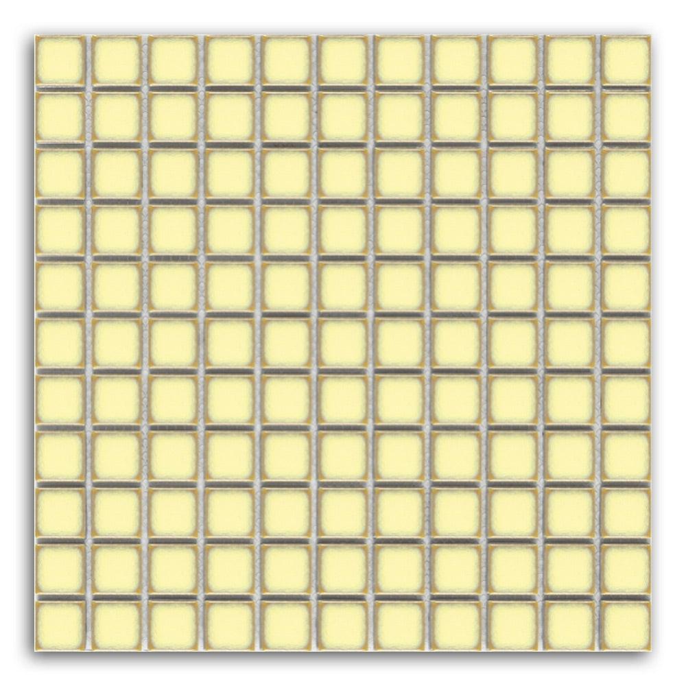 Band Ivory Square Porcelain Mosaic Tile - American Tile Depot