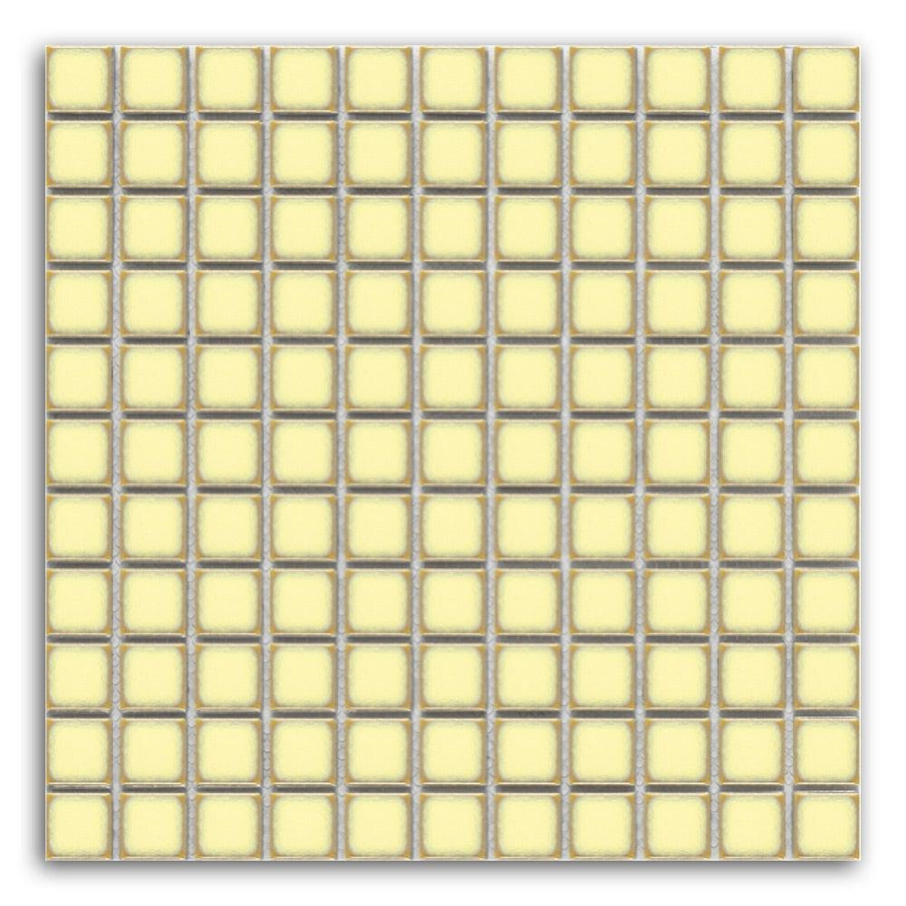 Band Ivory Square Porcelain Mosaic Tile - American Tile Depot