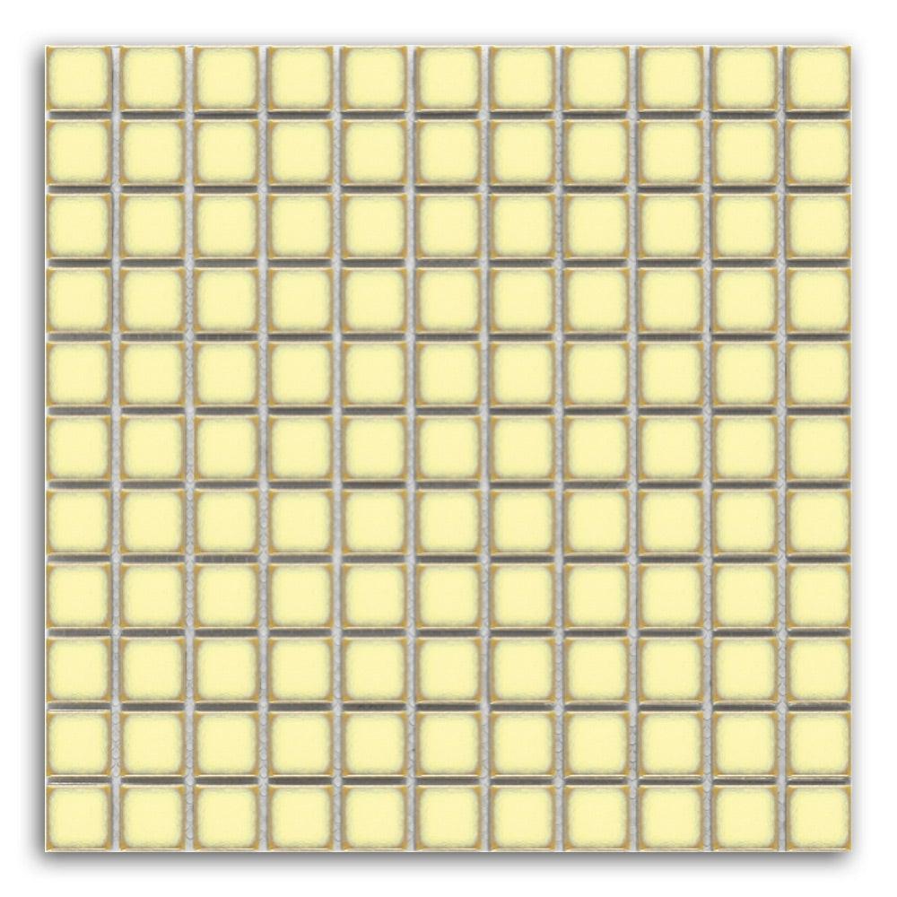 Band Ivory Square Porcelain Mosaic Tile - American Tile Depot