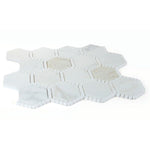 Beehive Deco Calacatta Gold Honed Hexagon Marble Mosaic Tile Beehive Deco Calacatta Gold Honed Hexagon Marble Mosaic Tile - American Tile Depot