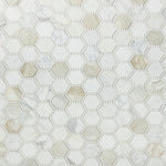 Beehive Deco Calacatta Gold Honed Hexagon Marble Mosaic Tile Beehive Deco Calacatta Gold Honed Hexagon Marble Mosaic Tile - American Tile Depot