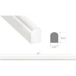 Bianco Dolomite Honed 1/2x12 Pencil Liner Bianco Dolomite Honed 1/2x12 Pencil Liner - American Tile Depot
