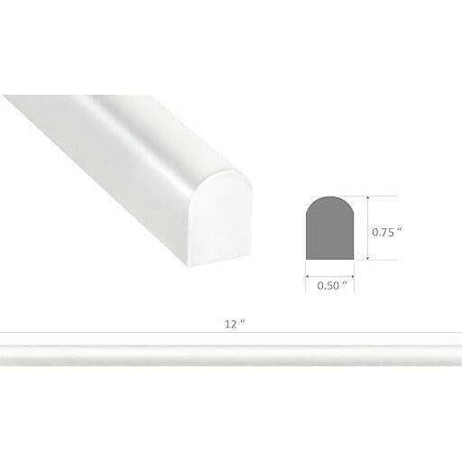 Bianco Dolomite Honed 1/2x12 Pencil Liner Bianco Dolomite Honed 1/2x12 Pencil Liner - American Tile Depot