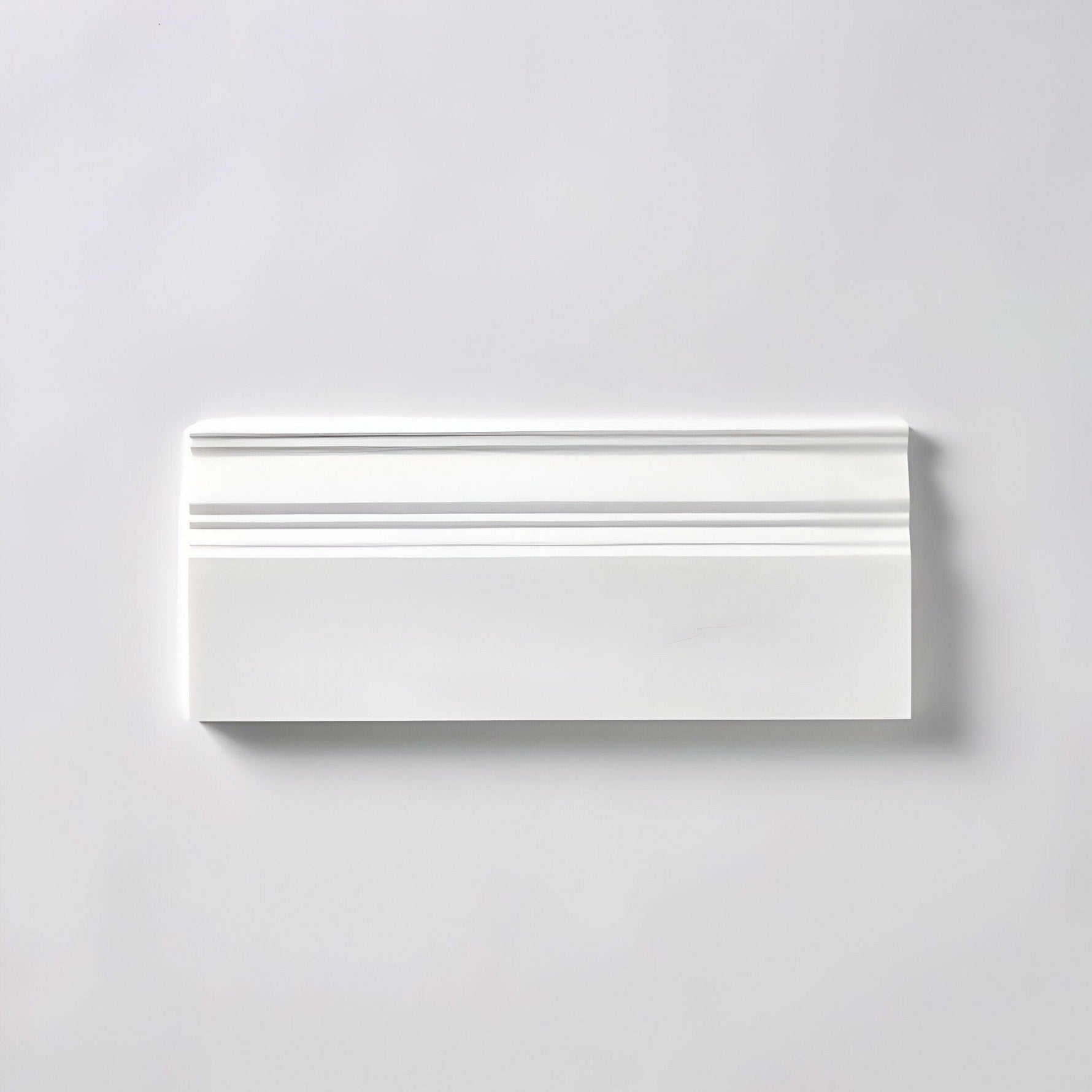 Bianco Dolomite Honed 4 3/4x12 Baseboard Trim Molding Bianco Dolomite Honed 4 3/4x12 Baseboard Trim Molding - American Tile Depot