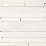 Bianco Dolomite Honed Random Strip Mosaic Tile Bianco Dolomite Honed Random Strip Mosaic Tile - American Tile Depot