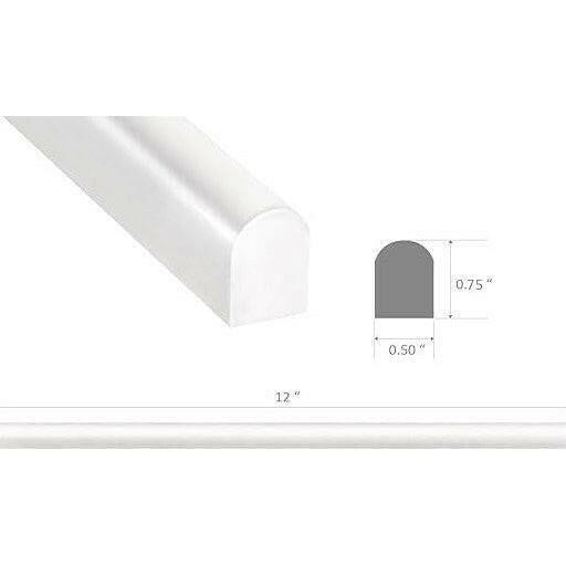 Bianco Dolomite Polished 1/2x12 Pencil Liner Bianco Dolomite Polished 1/2x12 Pencil Liner - American Tile Depot