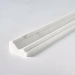 Bianco Dolomite Polished 2x12 Milano Molding Trim Bianco Dolomite Polished 2x12 Milano Molding Trim - American Tile Depot