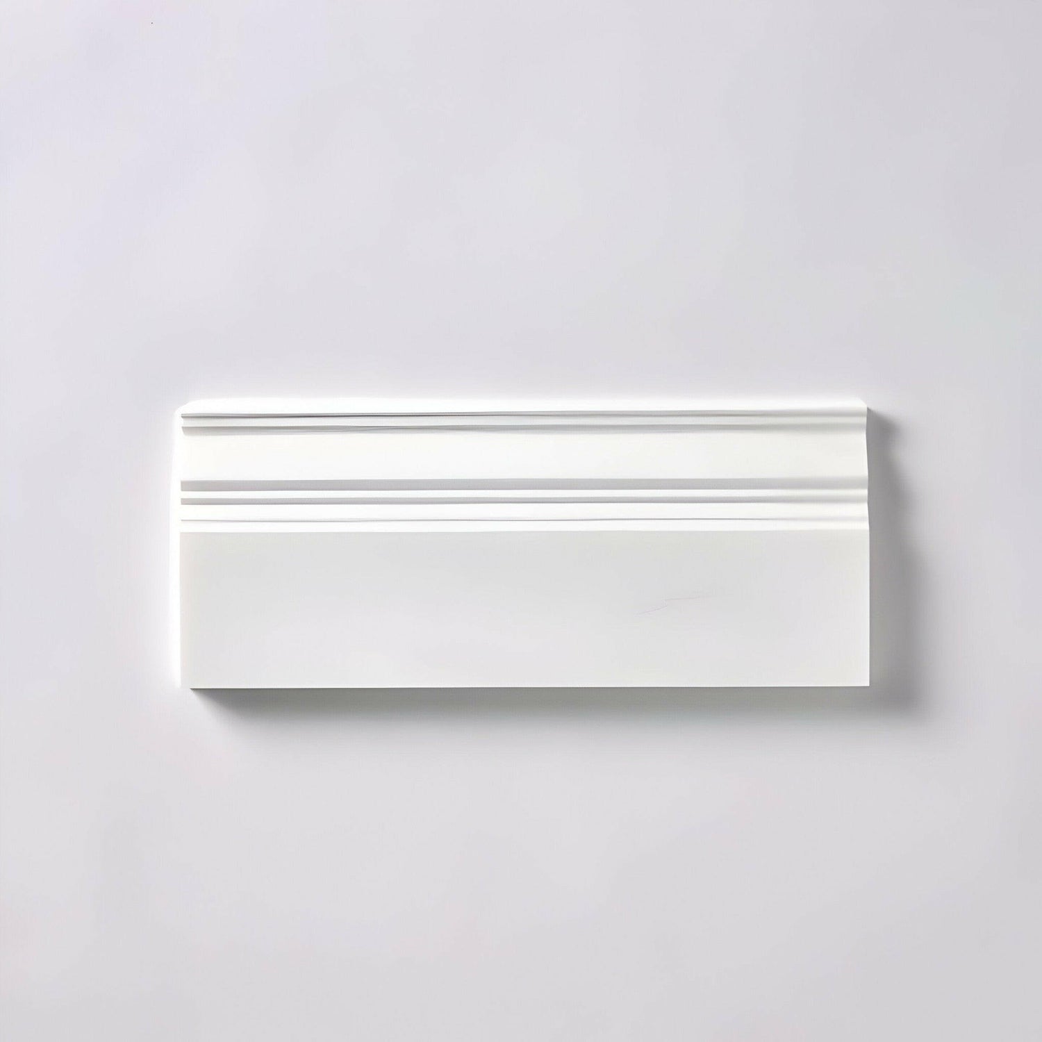 Bianco Dolomite Polished 4 3/4x12 Baseboard Trim Molding Bianco Dolomite Polished 4 3/4x12 Baseboard Trim Molding - American Tile Depot