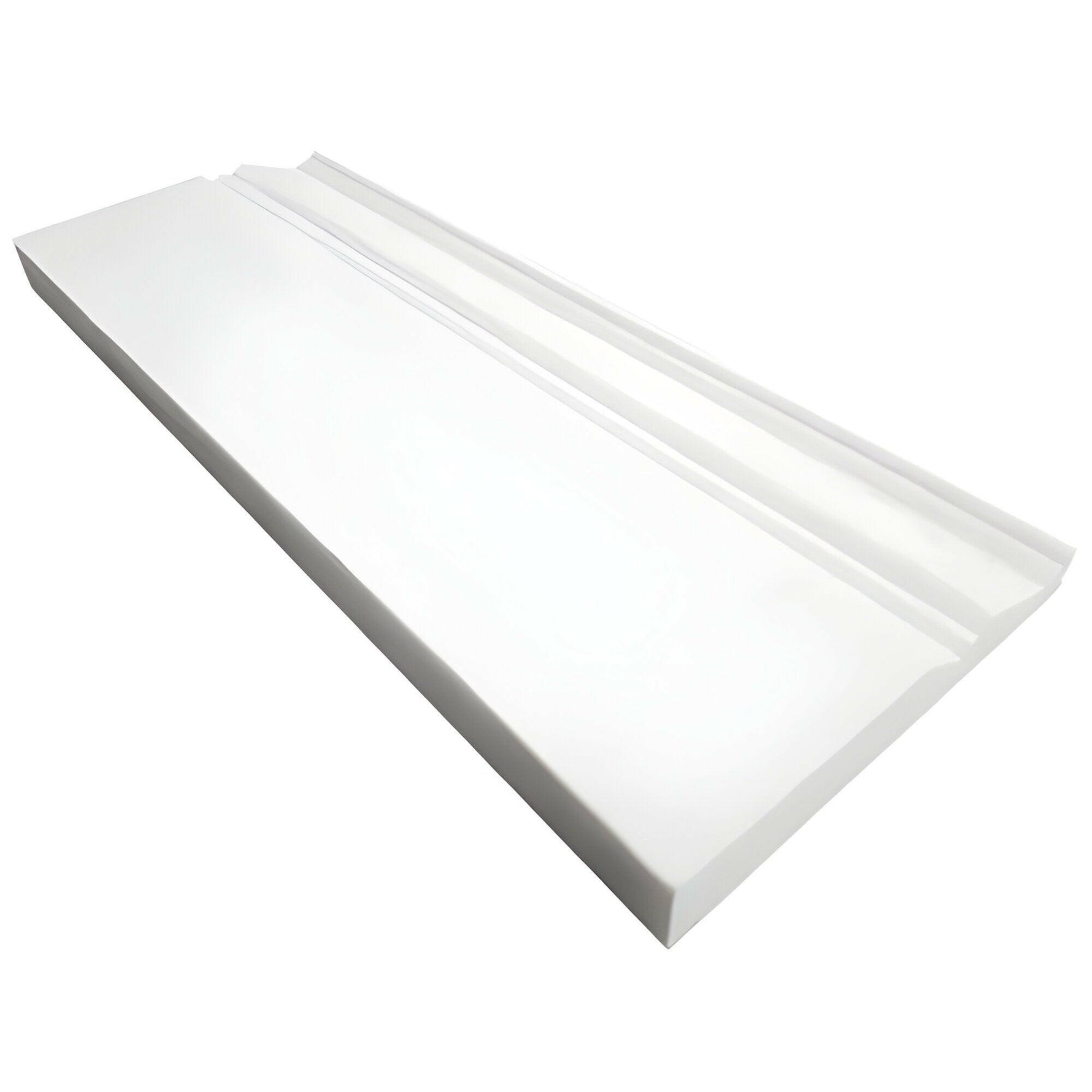 Bianco Dolomite Polished 4 3/4x12 Baseboard Trim Molding Bianco Dolomite Polished 4 3/4x12 Baseboard Trim Molding - American Tile Depot