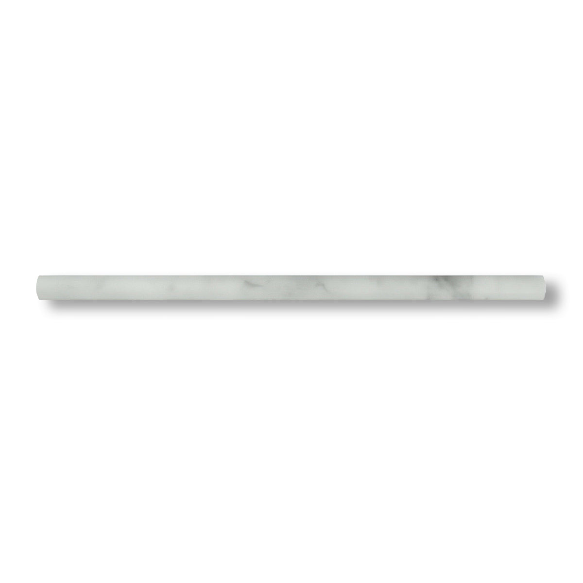 Bianco Venatino Marble Honed 3/4x12 Bullnose Liner - American Tile Depot