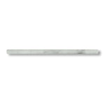 Bianco Venatino Marble Honed 3/4x12 Bullnose Liner - American Tile Depot